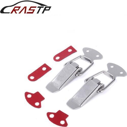 Stainless Steel Universal Bumper Durable Security Hood Lock Clip Kit Clip Hasp Car Quick Release Fastener RS-ENL019-S