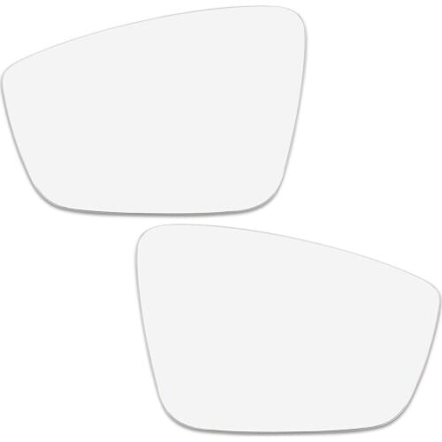 X Autohaux Mirror Glass Heated With Backing Plate Side Right Side Rear View Mirror Glass for 2011-2018 VW JETTA BEETLE