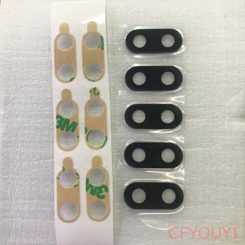1~5pcs For Samsung Galaxy M10 M05 Rear Back Camera Glass Lens With Adhesive Sticker Glue