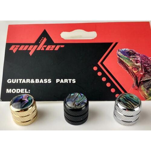 1 PCS Guitar Abalone Top Dome Knobs Bass Knob TL Knob CR/BK/GD