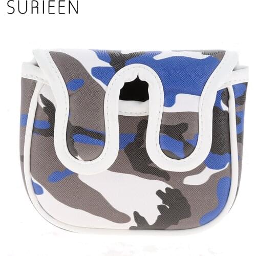 1 Pc Camouflage Golf Magnetic Head Cover Square-Style Mallet Headcover Waterproof Neoprene Golf Putter Head Cover Protection