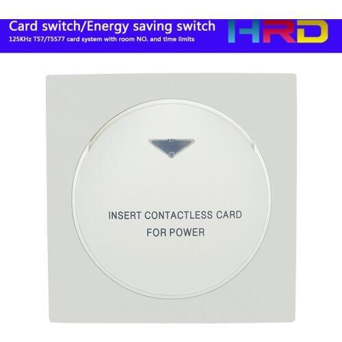125khz hotel guest room key card switch insert keycard to take power 30A white gole silver energy saver 180~250V 15s delay