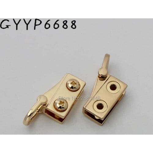 1-15pairs 3 colors hardware accessories luggage on both sides of the screw D buckle bag of the package chain metal clip