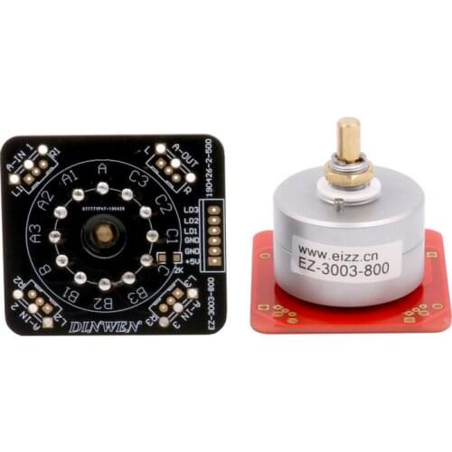 EIZZ 3 Way 3 Positions Rotary Switch Signal Source Selector Aluminum Shielded 12 Gold Plated Copper Pins Hifi Audio AMP+PCB