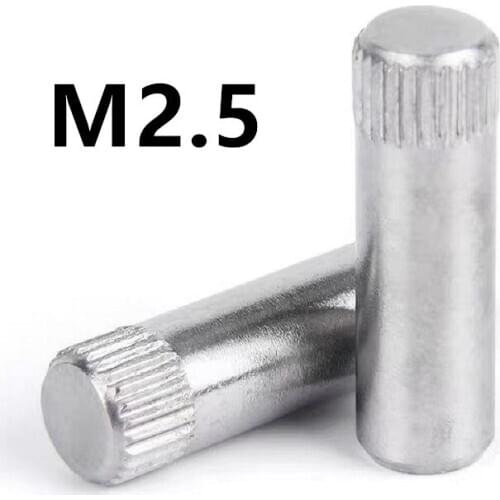 50PCS M2.5x8/10/12/16/20/25/30mm 304 Stainless steel roller pin hinge pin toy city connecting rod lock cylinder locating pin