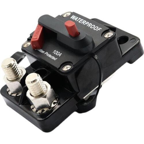 100A Circuit Breaker Switch with Manual Reset Waterproof for Marine Car