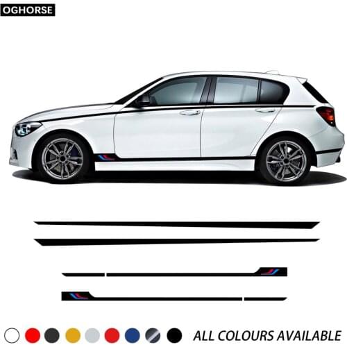 Car Door Side Stripe Skirt Waist Line Sticke for BMW 1 series F20 F21