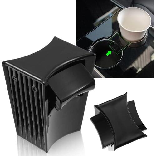 Car Cup Holder Limiter Partition For Tesla Model 3 2017 2018 2019 Car interior Parts Coffee Bottle Glass Cup Holder Partition