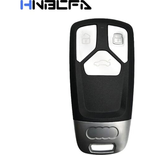 3 Buttons Smart Remote Car Key Shell For Audi A5 S5 Q7 SQ7 A4L 2016 2017 2018 2019 Uncut Key Fob Blank Case Replacement