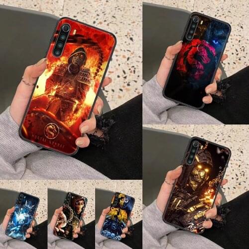 Game Mortal Kombat Phone case For Xiaomi Redmi Note 7 7A 8 8T 9 9A 9S 10 K30 Pro Ultra black silicone cell cover tpu cover trend