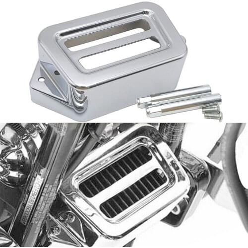 For Harely Touring Electra Street Glide FLHT FLTR FLHX Road King FLHR Classic Motorcycle Chrome Voltage Regulator Cover W/ Bolt