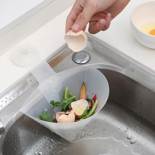 Kitchen Drain Sink Strainer Filter Food Catcher Foldable Anti-Blocking Device Kitchen Bathroom Storage