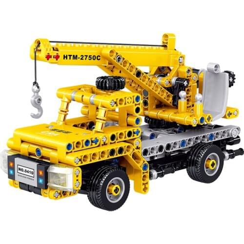 City Contruction Navvy Heavy Dump Truck Building Blocks Compatible High-tech Crane Figures Bricks Education Kids Toys