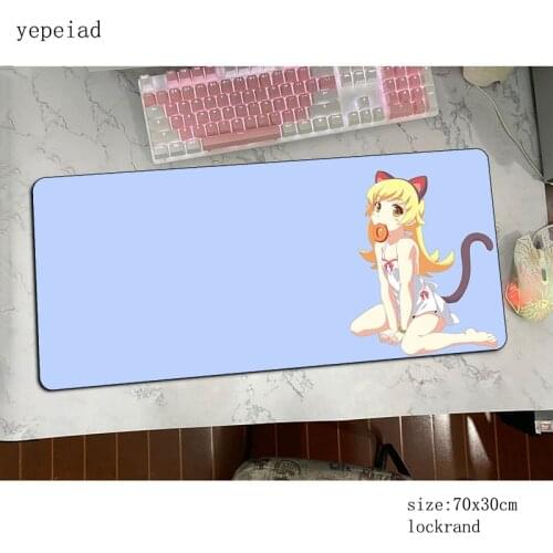 Monogatari Series mousepad Mass pattern gaming mouse pad big gamer mat computer desk padmouse keyboard best seller play mats