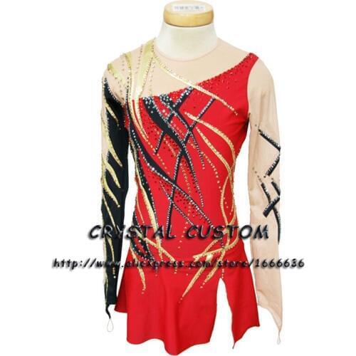 Hot Selling Ice Skating Dresses For Girls Spandex Graceful New Brand Figure Skating Competition Dress Customized DR2656