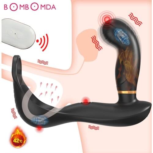 Men Prostate Massager Anal Toys Butt Plug Vibrator Silicone Male Vibrador Erotic Wireless Remote Buttplug Testicle Stimulator