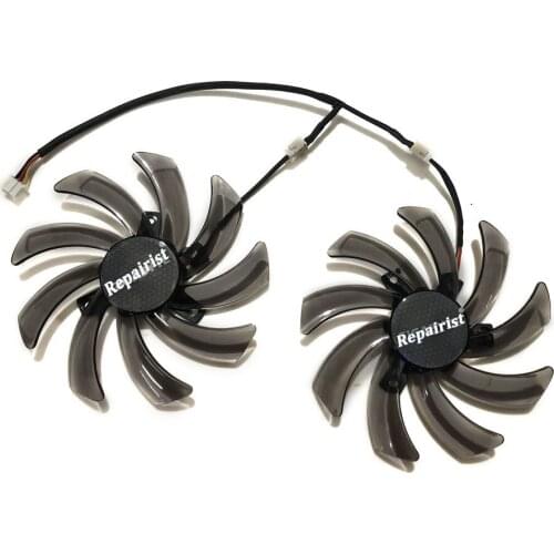 2pcs/set R9 285/270/380 GPU Cooler Graphics Card Fan For GIGABYTE GV-R938WF2OC GV-R9285WF2OC-2GD GV-R927OC-2GD Cooling