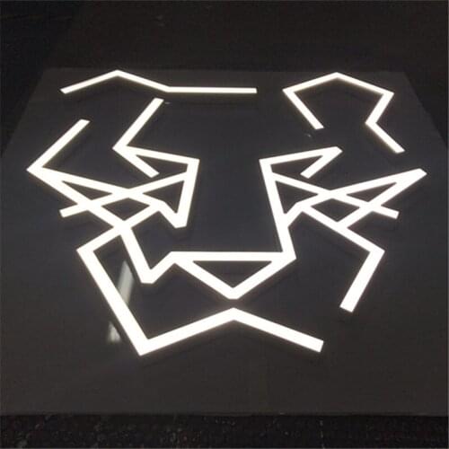 Front Lit Acrylic Sign 3D Luminous Customized Face Lit Lighting Signage Outdoor for Christmas