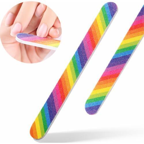 3PCS Spong Nail Files Buffer Pedicure Manicure Gel Polish Nail Multi-color Polish Files Tools Professional Beauty Nail Tools