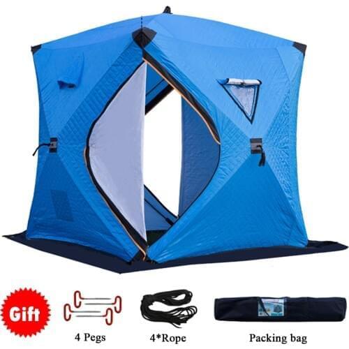 Portable Ice Fishing Shelter Easy Set-up Winter Fishing Tent Ice Fishing Tent Waterproof & Windproof Fishing Camping Tent