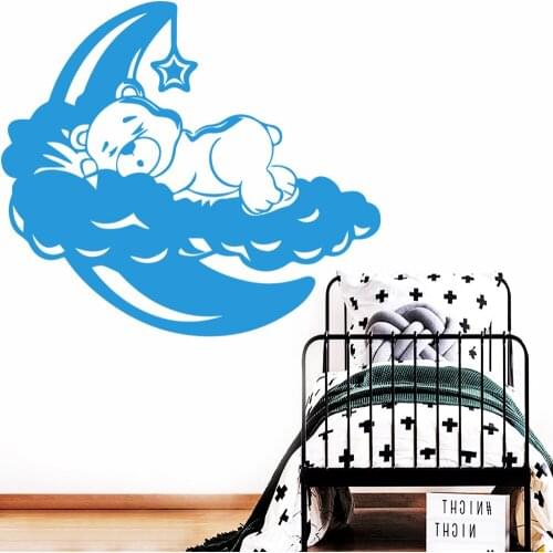 Lovely Bear Wall Decal Living Room Removable Mural For Babys Rooms Wall Stickers Waterproof Wallpaper