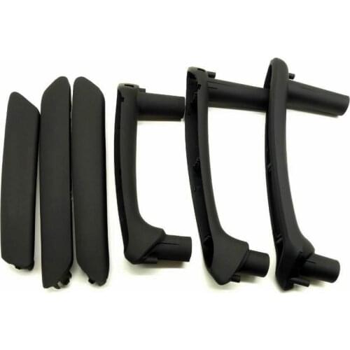 SKTOO 6pcs/set Black Interior Door Handle With Trim For 1998-2005 Volkswagen Passat B5 inner armrest