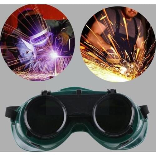 Welders Double Lens Welding Goggles Automatic Variable Darkening Glasses Welding Auto Welding Glasses Photoelectric Protect L1N1