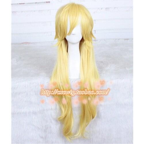 Panty From Panty & Stocking with Garterbelt Cosplay Wig Yellow Blonde Anime Cosplay Wig 85cm