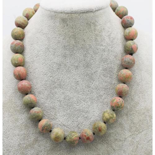 Wow! green agates stone 12mm 14mm blurry round necklace bracelet 18inch 7.5inch wholesale beads