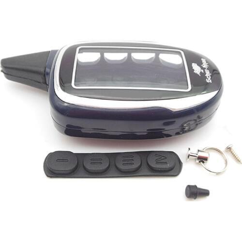 Russia version X7 case keychain for Dagger X7 lcd remote two way car alarm system free shipping