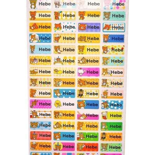 Waterproof Personalized Label Sticker Cute Customize Name Tag children stickers Scrapbook School Stationery Sticker