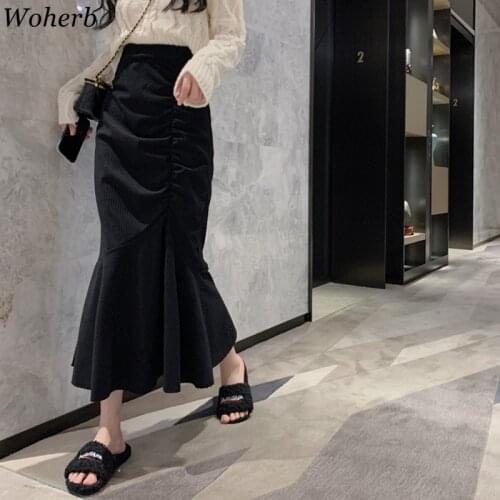 Женские осенние юбки Woherb China At AliExpress