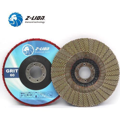 Z-LION 5 Inch 1 Piece Diamond Grinding Wheel Flap Sanding Discs For Angle Grinder Stone Jewerly Polishing Tool Diamond Abrasive