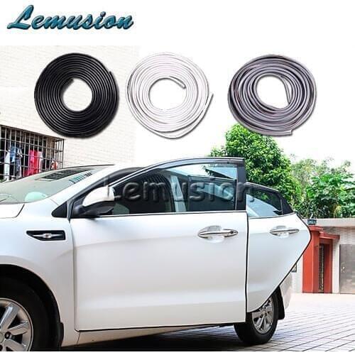 1Set 5m Car door protection strip scrap stickers for Subaru Impreza XV Hyundai Solaris tucson I30 IX25 creta Kia Rio K2 Ceed