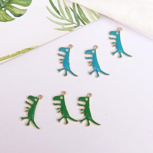 20*29MM 30Pcs Dinosaur Earrings Charms Ear Pendants Jewelry Findings Accessories Jewellery Fittings