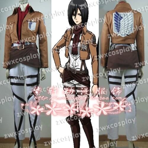 Free shipping Attack On Titan women cosplay costume any size