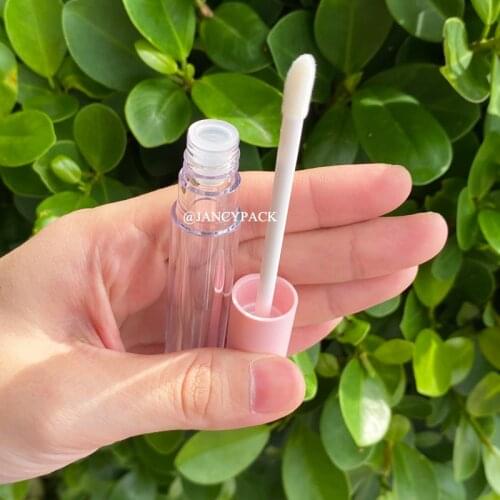 10/30/50pcs/lot Pink Top Plastic Lip Gloss Tube DIY Lip Gloss Containers Bottle Empty Clear Lip Balm Tubes Packing Bottles
