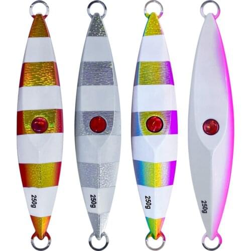 200g Deep Sea Fishing Metal Casting Jigging Lure Artificial Slow Jigging Metal Jig Fishing Lure Luminous Metal Fishing baits