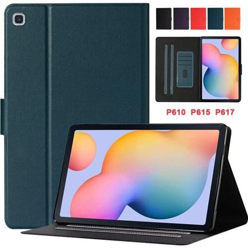 2020 New Business Case For Samsung Galaxy Tab S6 Lite 10.4 SM-P610 SM-P615 P617 10.4" PU leather Soft TPU flip stand cover