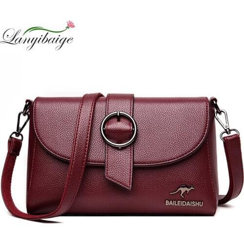 2021 Lady Casual High Quality Crossbody Bag Purses and Handbags Luxury Designer Pu Leather Small Simple Shoulder Bags for Women