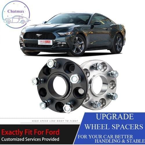 For Ford Mustang 2015-2018 5X114.3 70.5CB 30mm Thick Hubcenteric Black/White Coulor Wheel Spacer Adapters