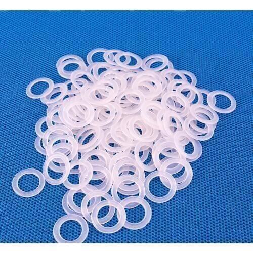 500pcs* White Plastic Ring 20mm Curtain Rings Crochet Net Bag Garments Shoes Backpack Outdoor Bag Parts BZZ08