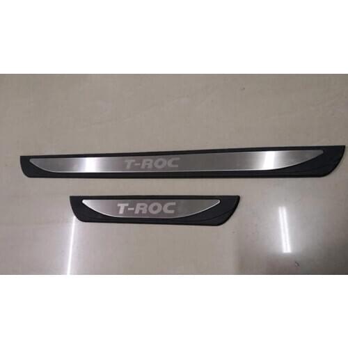 Auto scuff plate, door sill plate threshhold for T-ROC,auto accessories,4pcs/set
