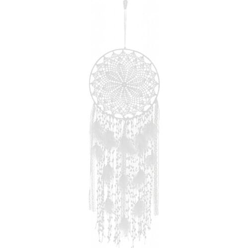 Bohemian Handmade Dream Catcher Large with Feather Wall Hanging Drop Wedding