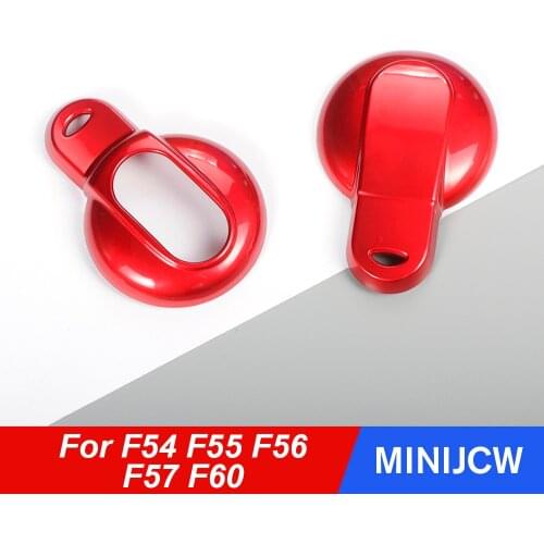 Car Glossy Metal Key Case Cover Shell Protector Keychain For Mini Cooper S JCW One D F54 F55 F56 F57 F60 Countryman Accessories