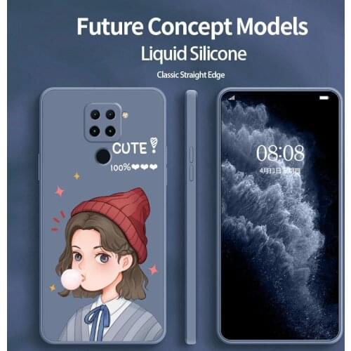 Gentle Braid Girl Phone Case For Xiaomi Redmi Note 10 10S 9T 9 8 7 Pro MAX Redmi 9 9A K40 K40pro K30 K20 Liquid Silicone Cover