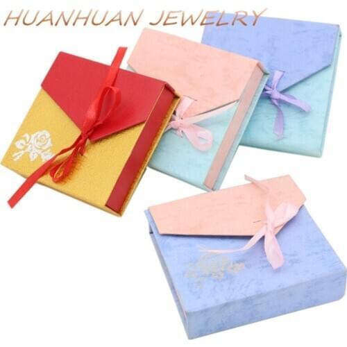Elegant Paper Gift Box For Bracelet Necklace Decorations Wedding Favors Gifts Boxes Honey Friends Party Jewelry gifts B3444
