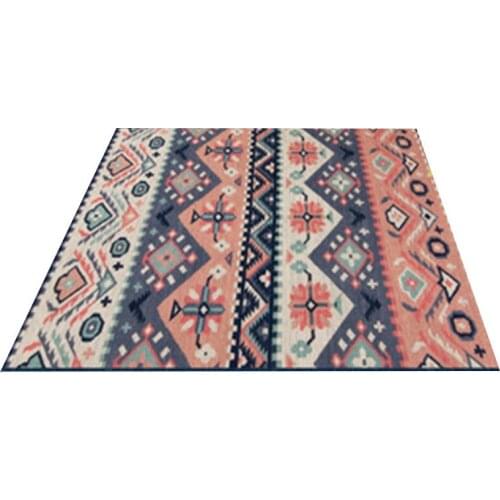 European Bohemian Style Parlor Carpet 140x200CM Turkish Retro Living Room Sofa Coffee Table Bedroom Bedside Carpets