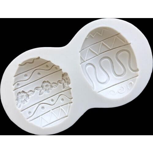 DIY Baking Tools Painted Egg Fondant Cake Mold Western Pastries Decorative Clay Epoxy Accessories Mold 15-819