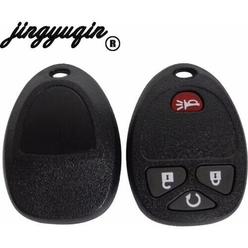 Jingyuqin Replacement Case Car Remote Key Fob Case 4 Button Shell Uncut Blade Fit For Chevrolet HHR 2006-2010 Buick Terraza